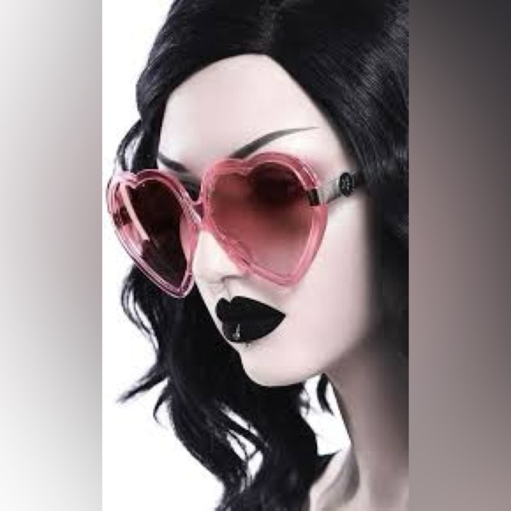 Killstar Quinn Flamingo Heart Sunglasses